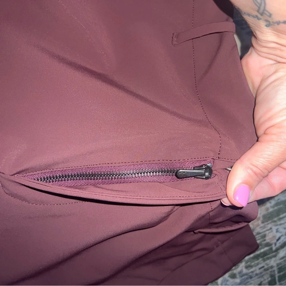 SPOKE Techwear Lite Urban Utility, Performance Pants, Waist 35 Maroon Red